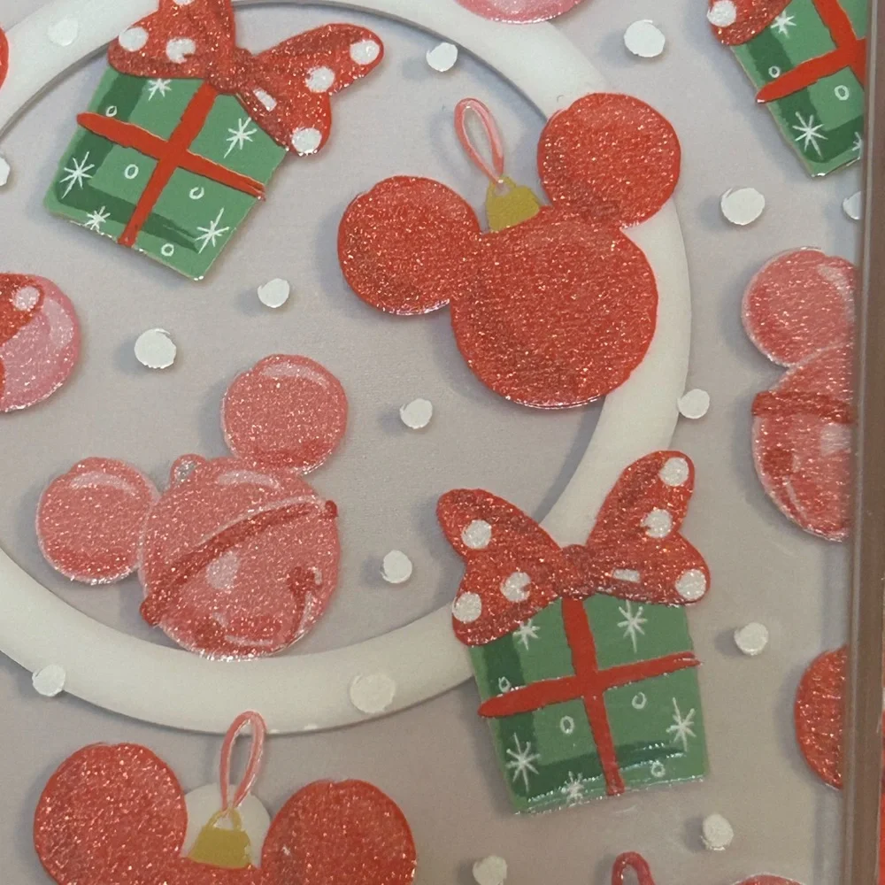 Disney Mickey & Minnie Mouse Ears Christmas Apple iPhone Case 16 Pro Max NWOT